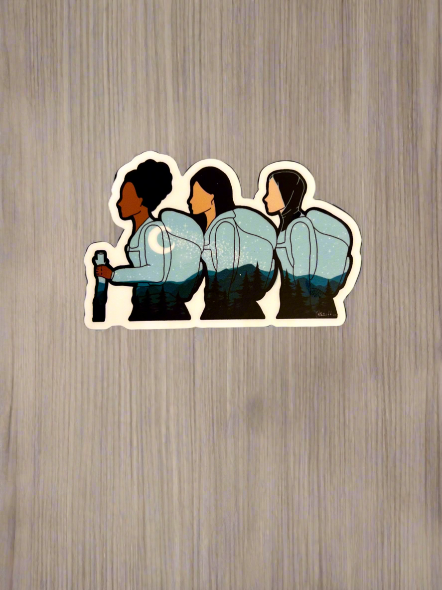 Women of Color Outdoors Sticker