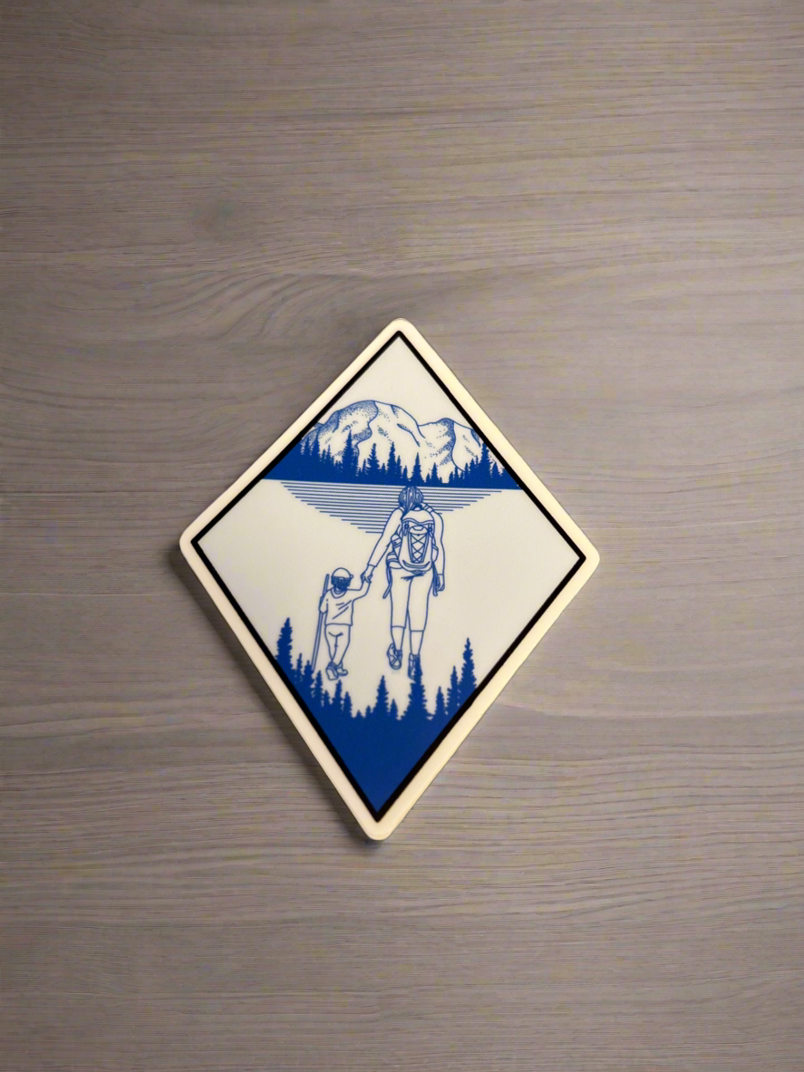 Blue Diamond Shape Stickers