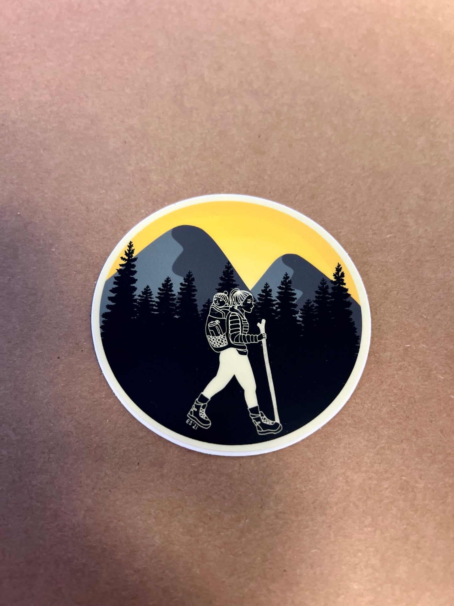 Yellow Circle Shape Sticker
