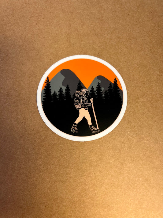 Orange Circle Shape Stickers