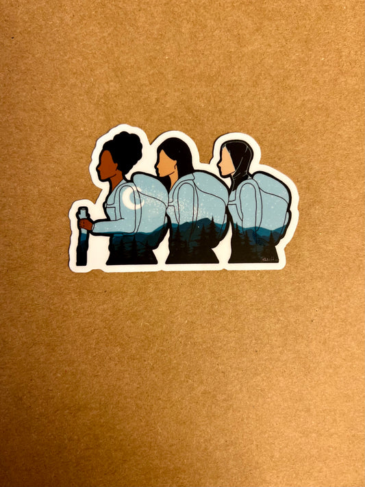 Women of Color Outdoors Sticker